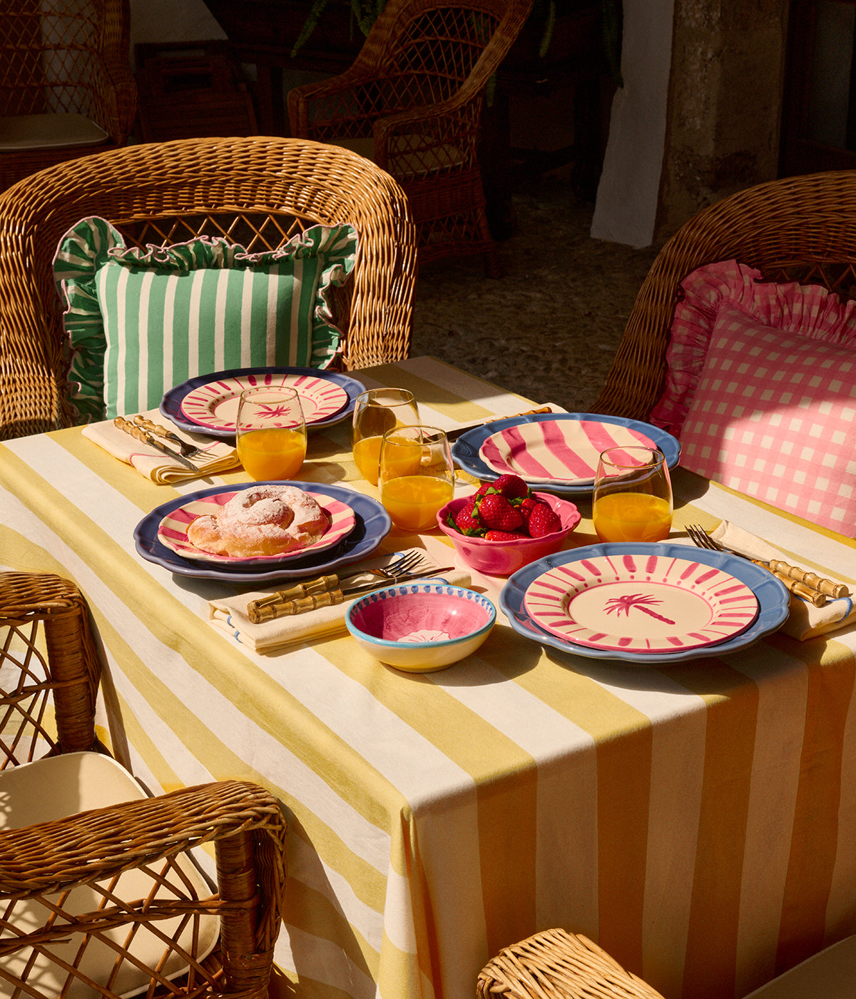 Breton tablecloth - Yellow