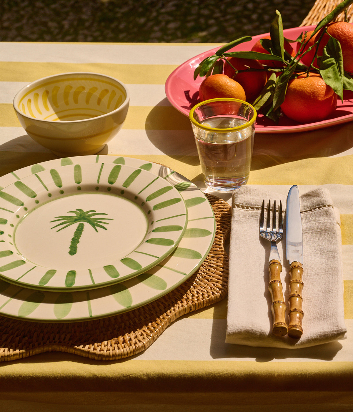 Cannes salad plate - Green 22 cm