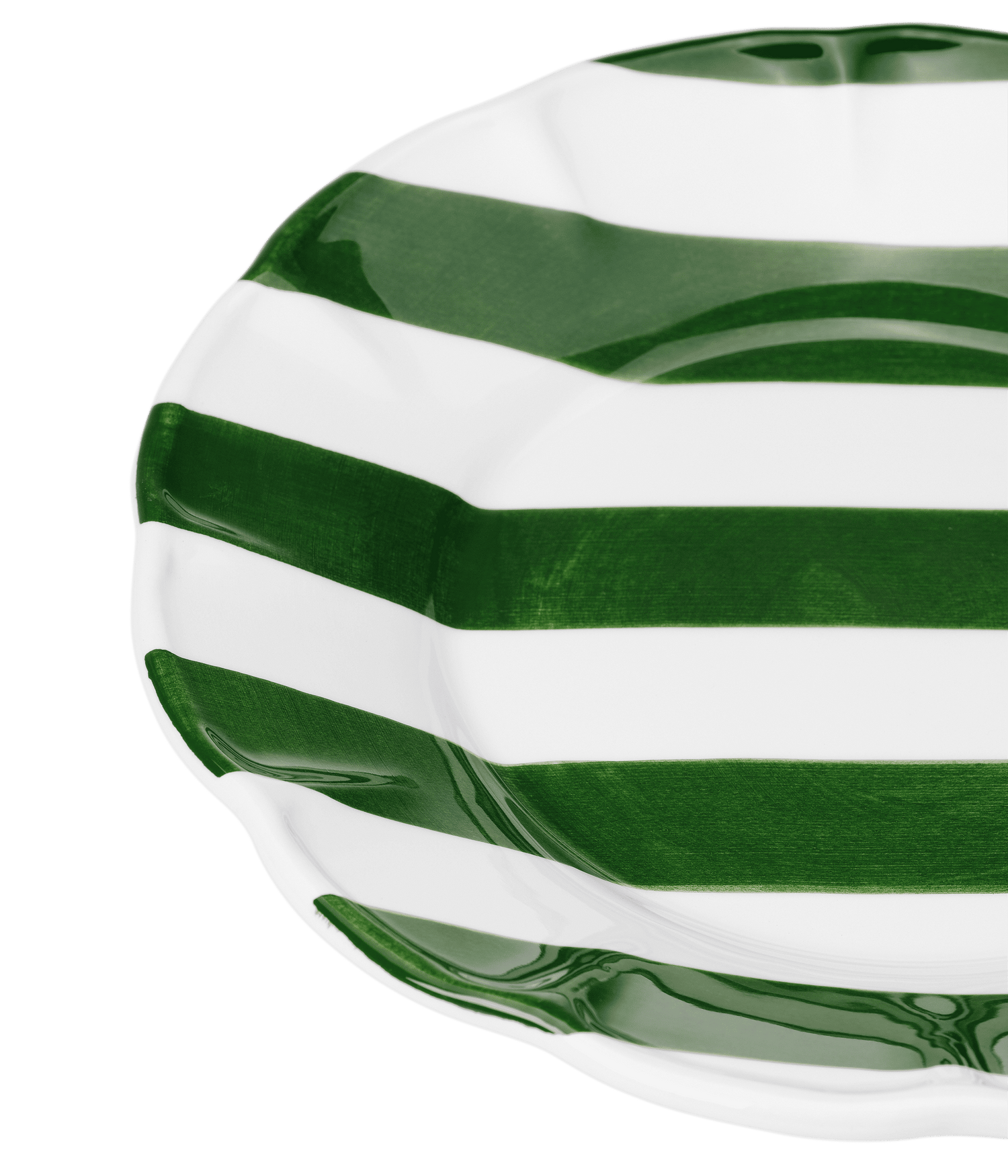 Stripe Dinner plate Green - 28 cm