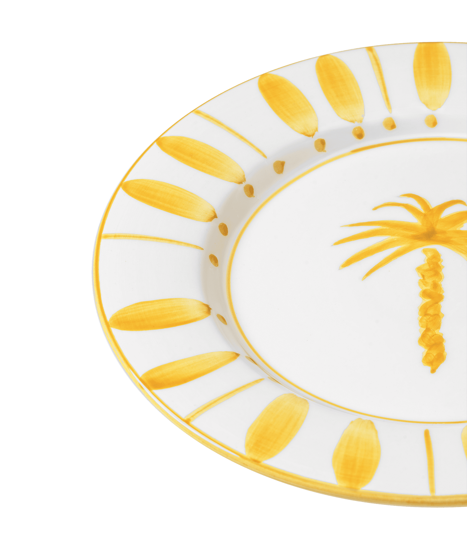 Cannes Dinner plate - Yellow 28 cm