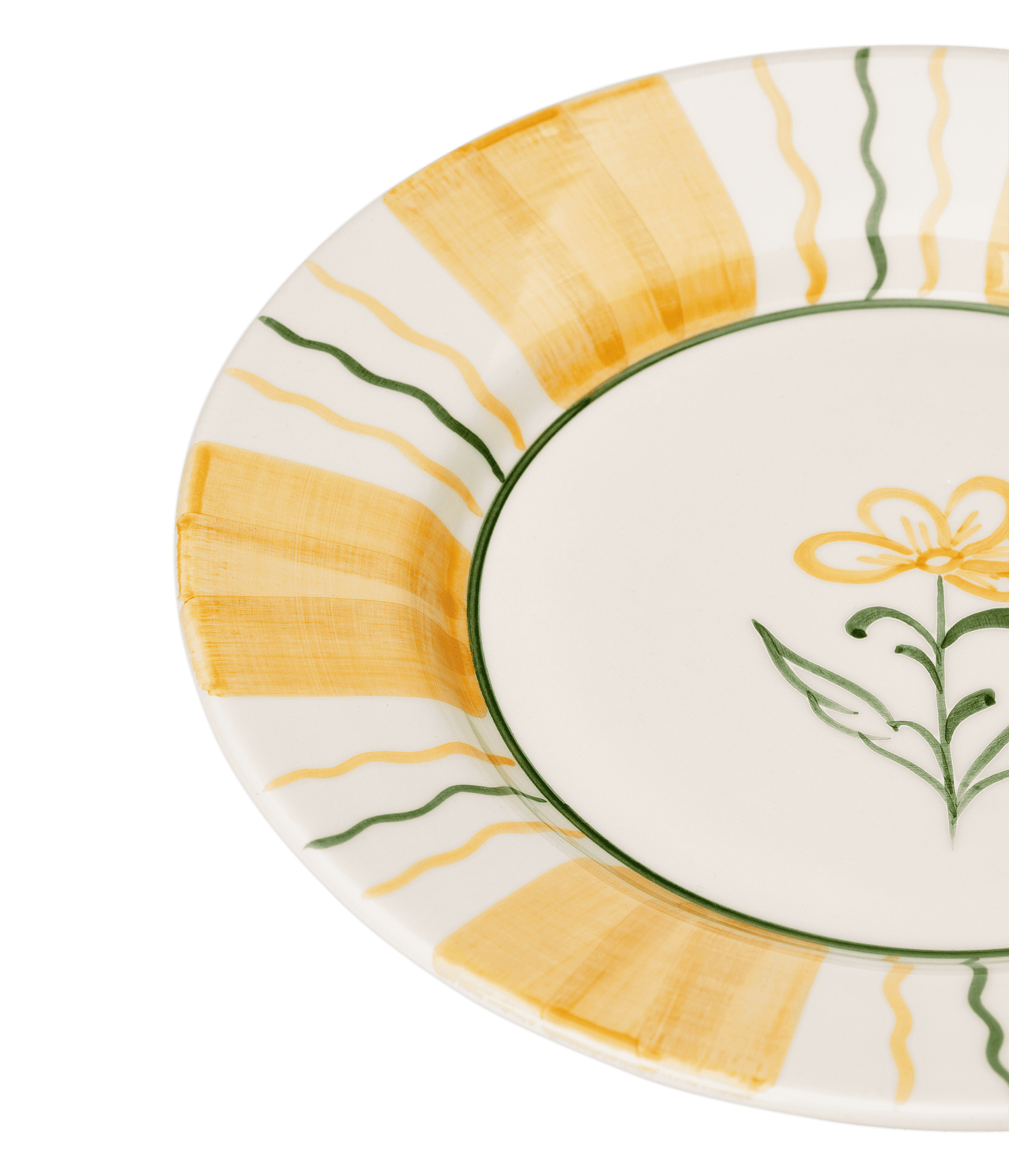 Flora Dinner plate Ochre - 28 cm