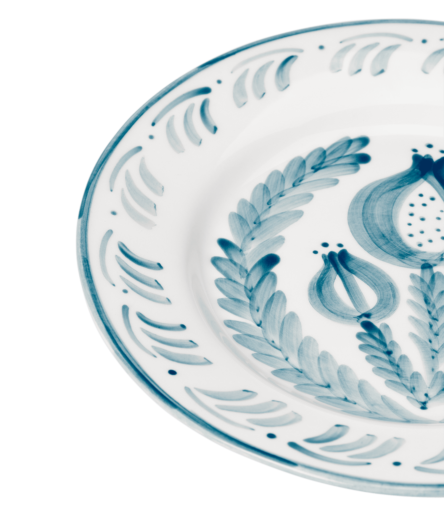 Pomegranate Dinner plate - Teal 28 cm