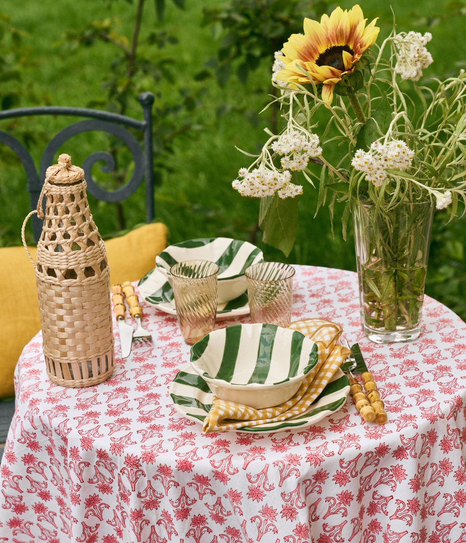 Stripe Salad plate Green - 22 cm