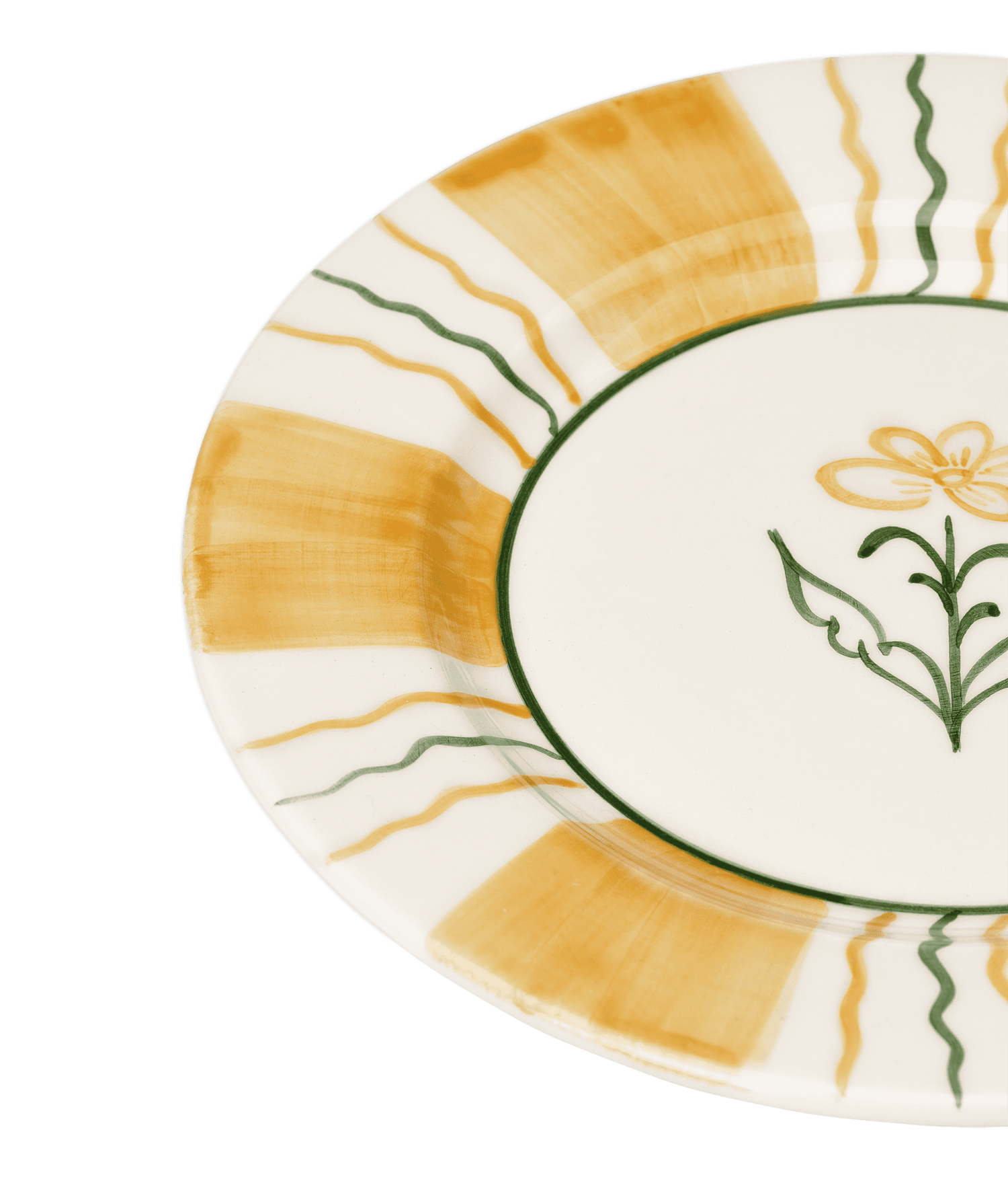 Flora Salad plate Ochre - 22 cm