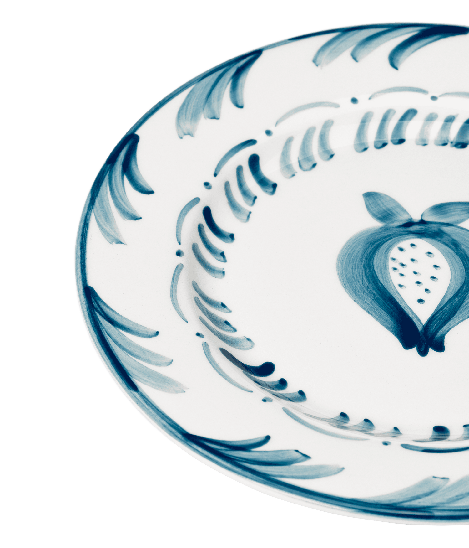 Pomegranate Salad plate - Teal 22 cm