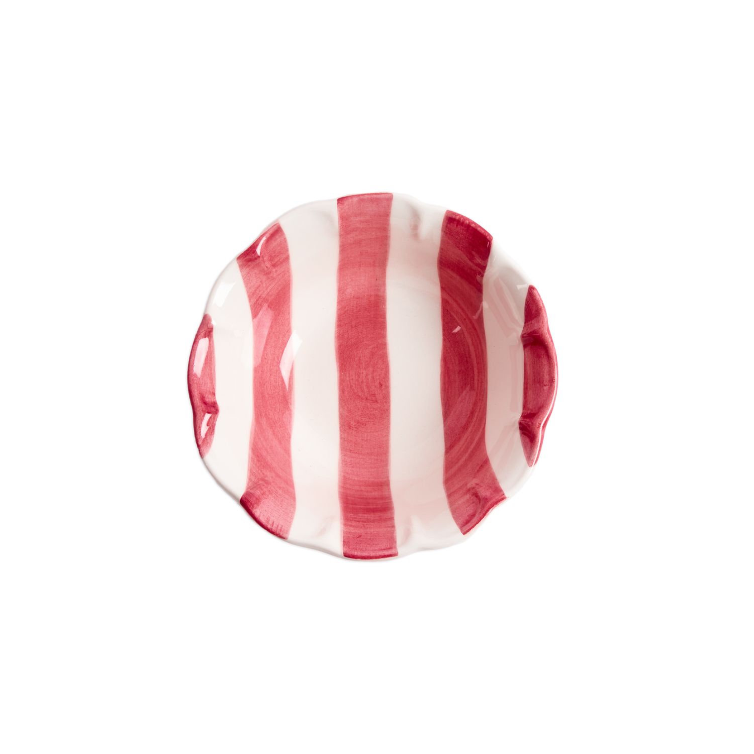 Stripe Liten Skål - Röd 15 cm