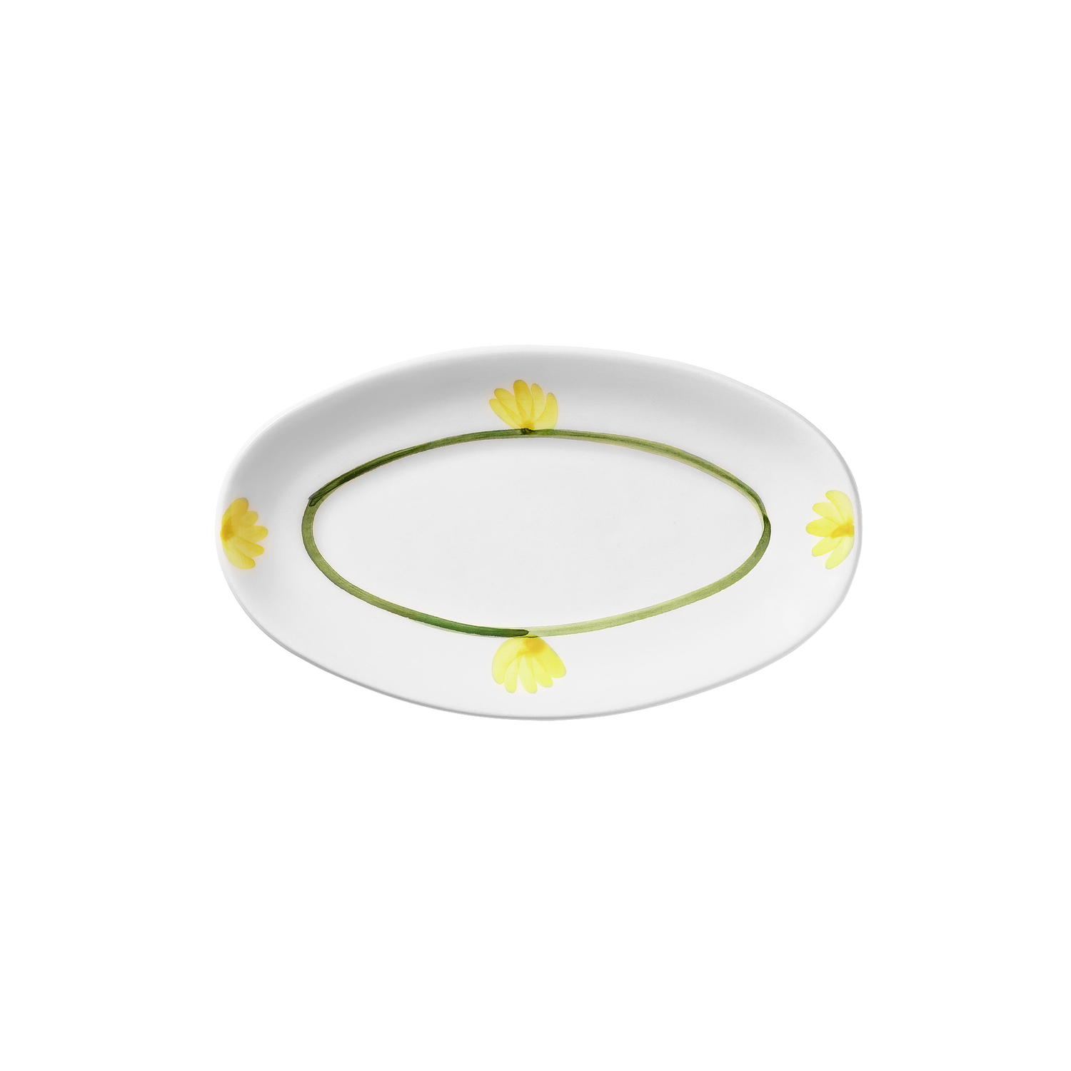 Cottage Flower Small serving plate - Yellow 22 cm