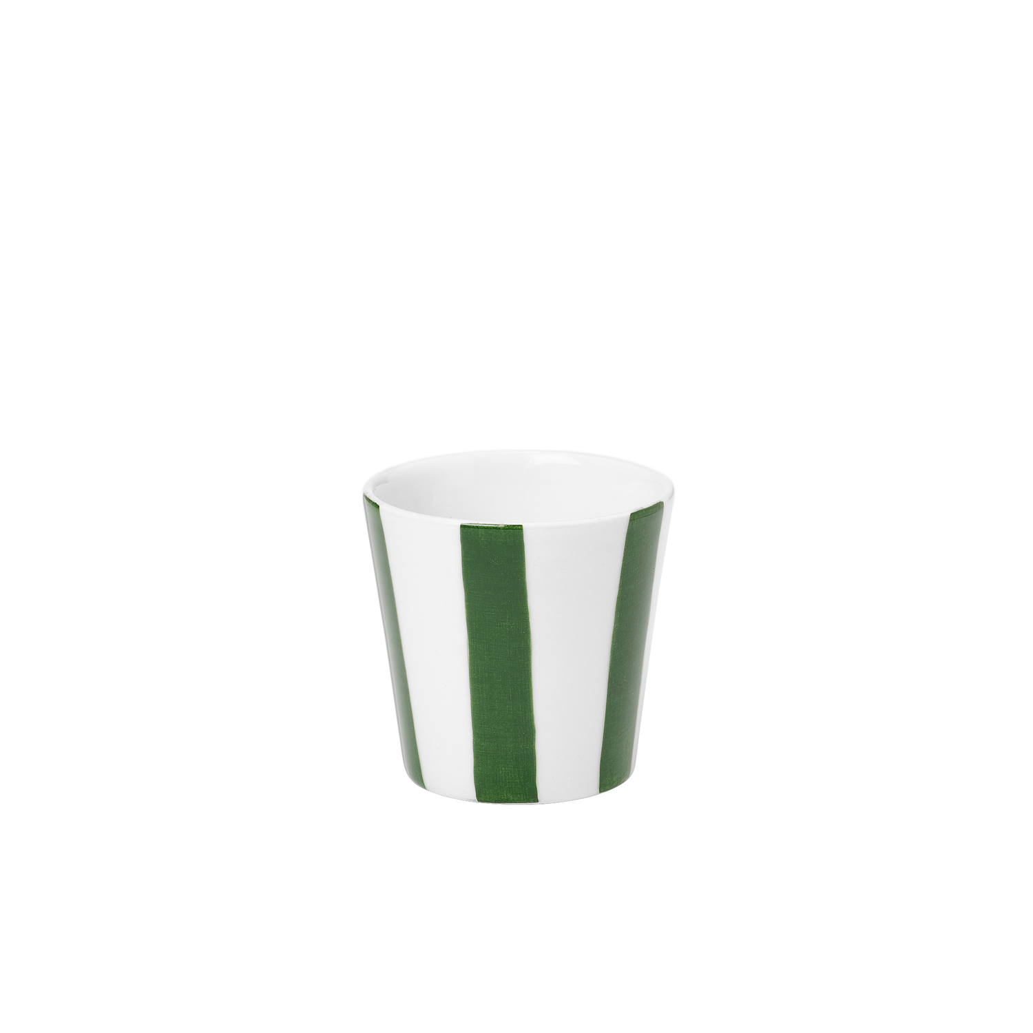 Iris Stripe Cup - Green 8x8 cm