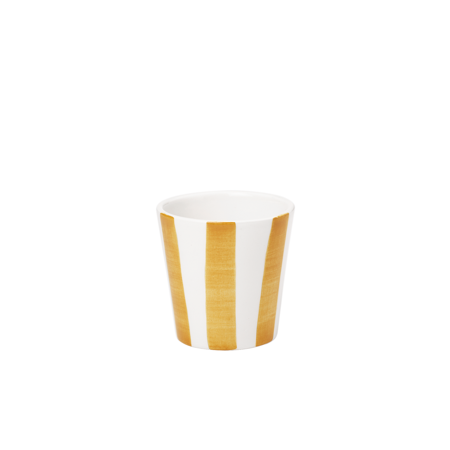 Iris Stripe Cup - Yellow 8x8 cm