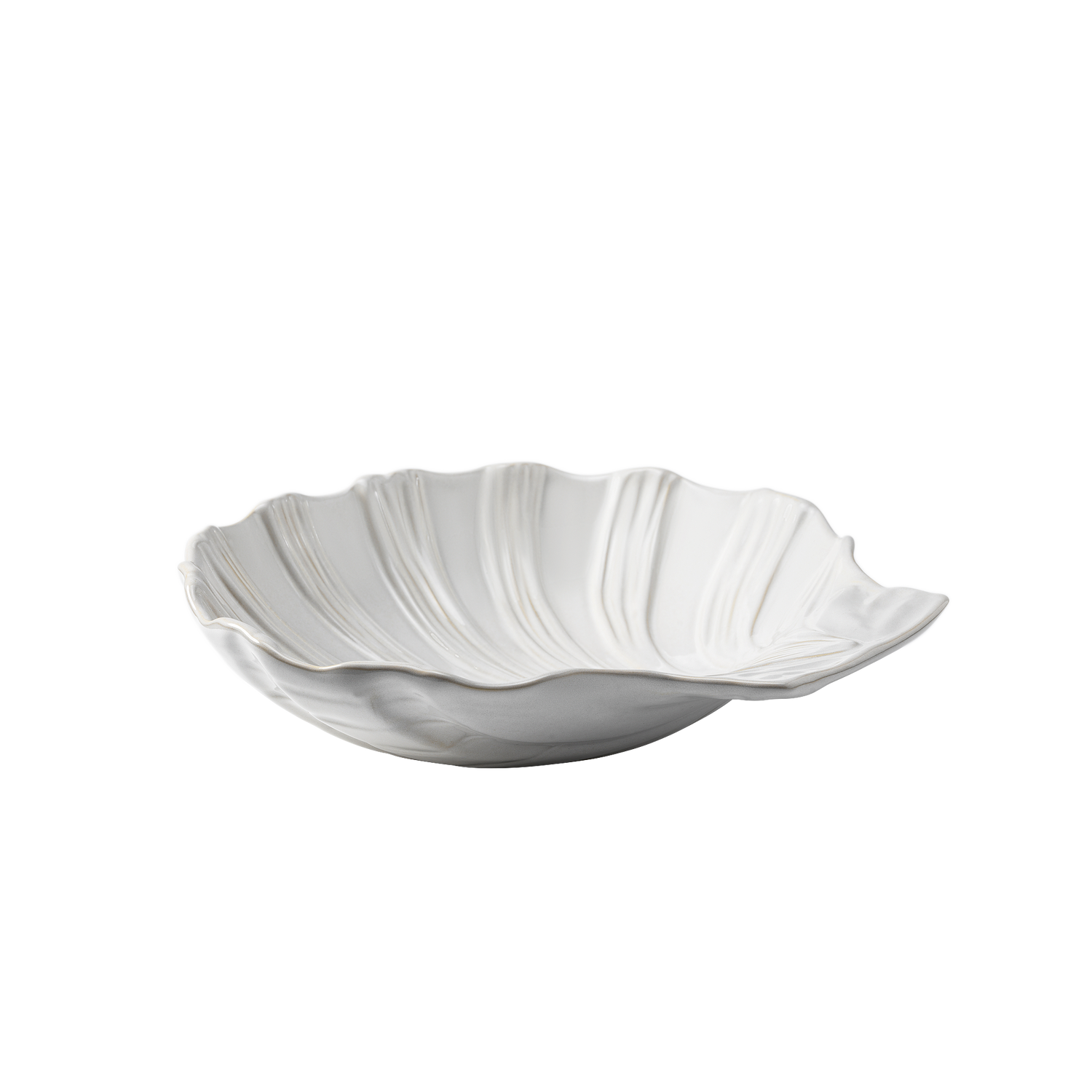 Shell Large Bowl - Offwhite 31x35 cm