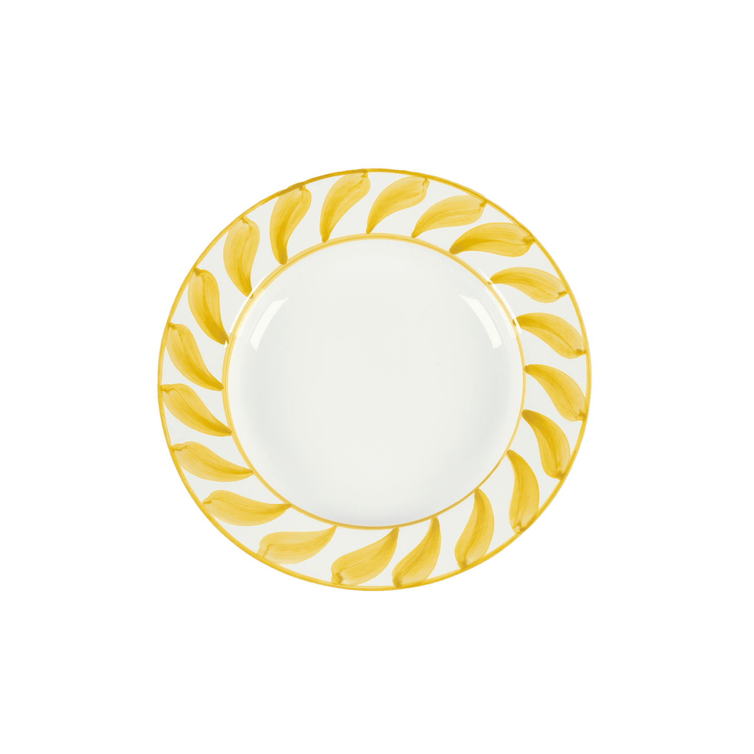 Swirl deep plate - Yellow 22 cm
