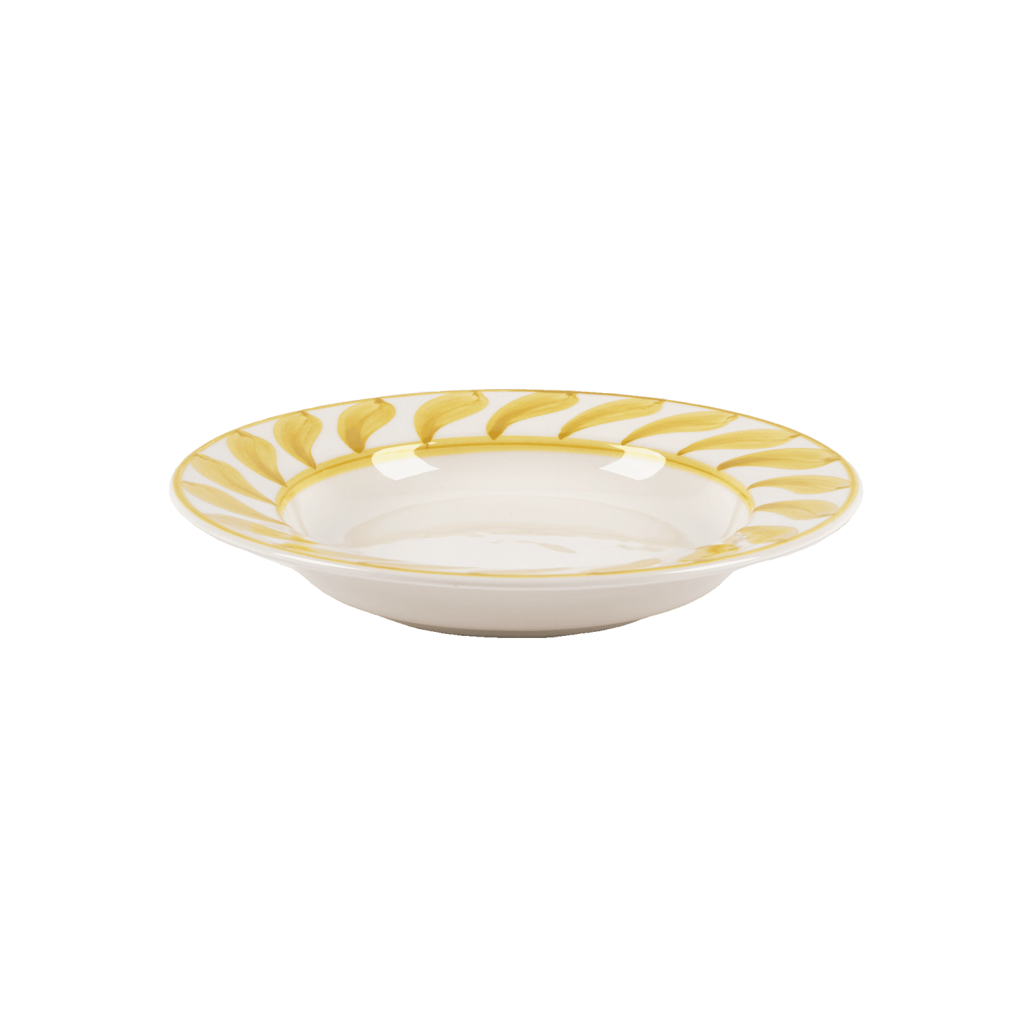 Swirl deep plate - Yellow 22 cm