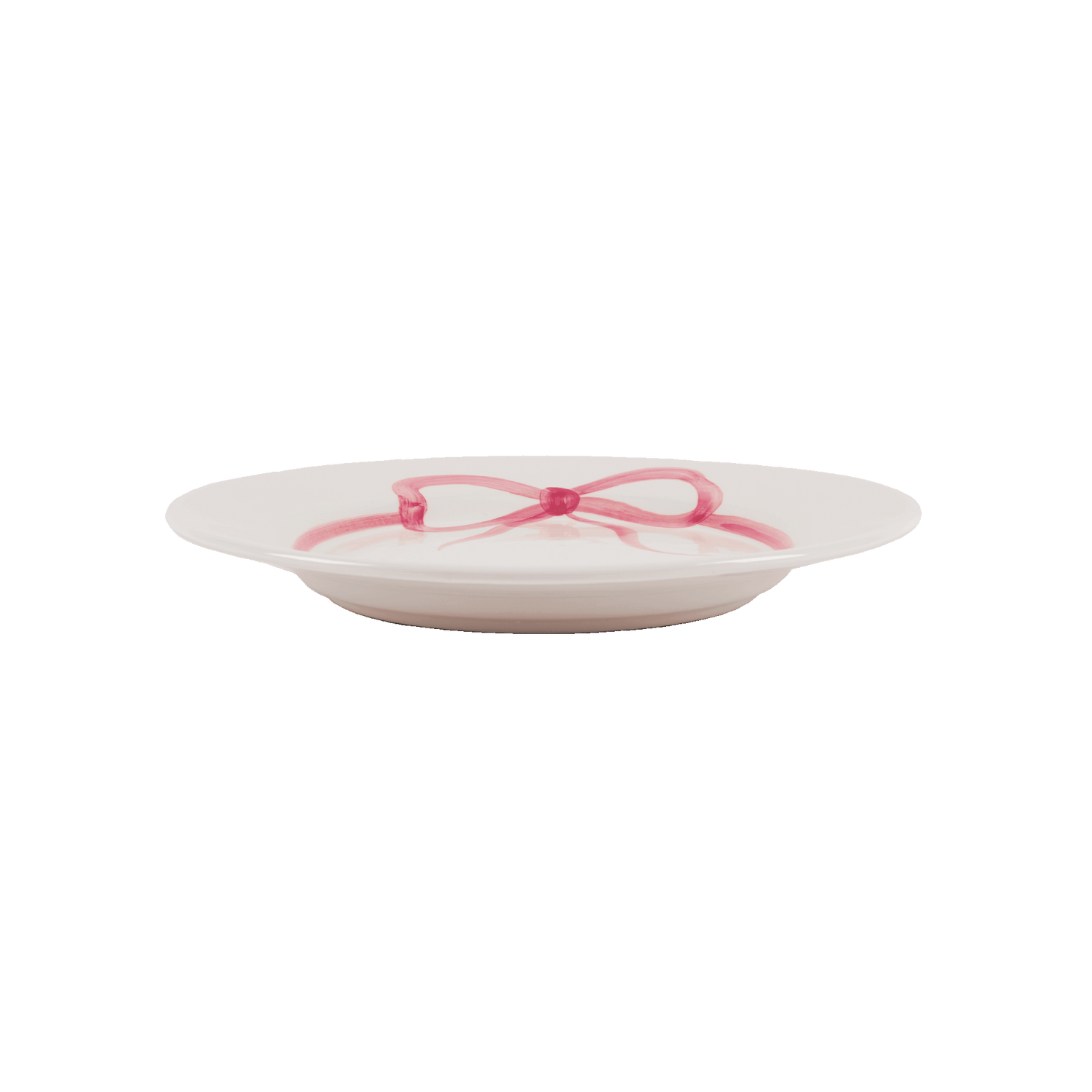 Bow dinner plate - Pink 28 cm