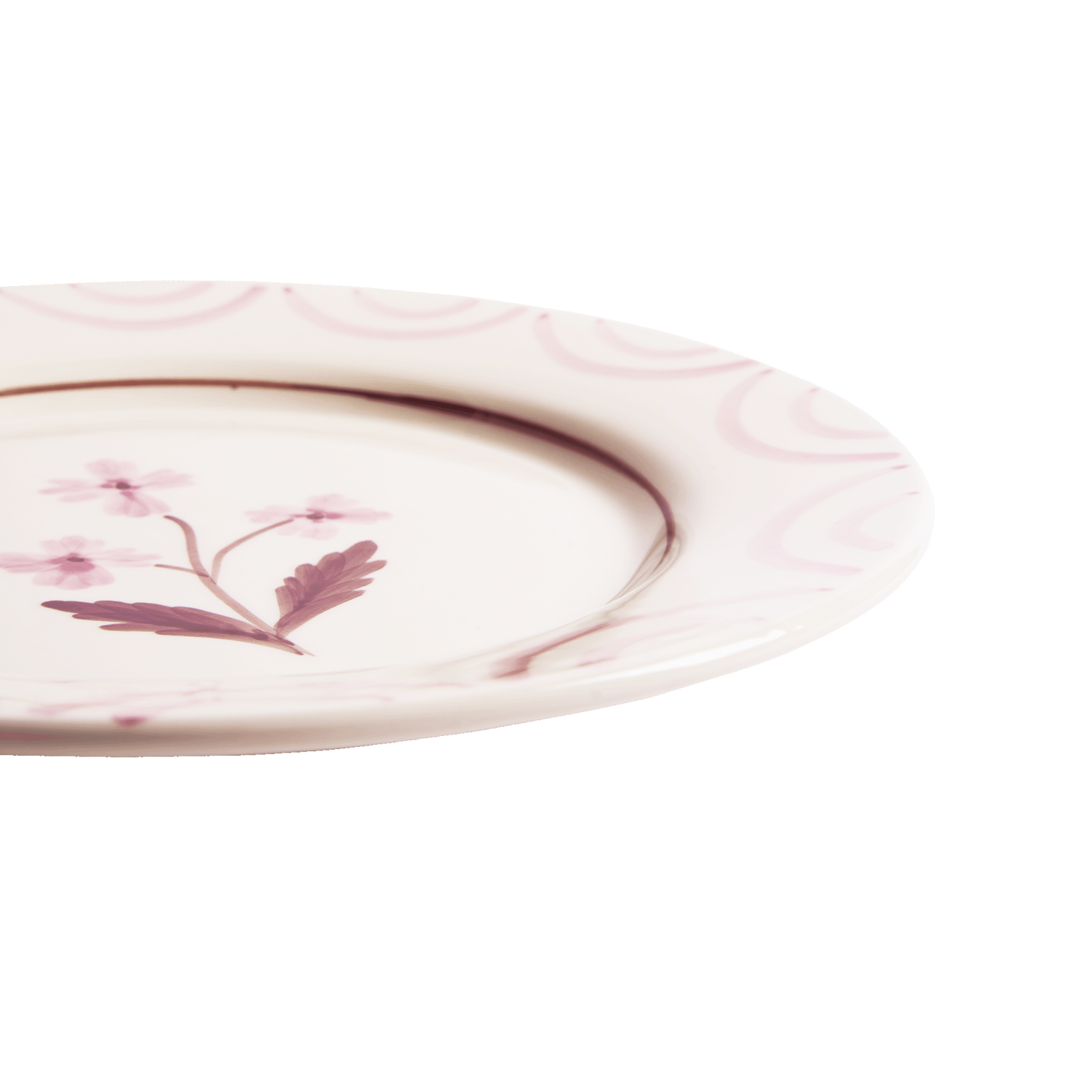 Cottage Flower Dinner Plate - Light Pink 28 cm