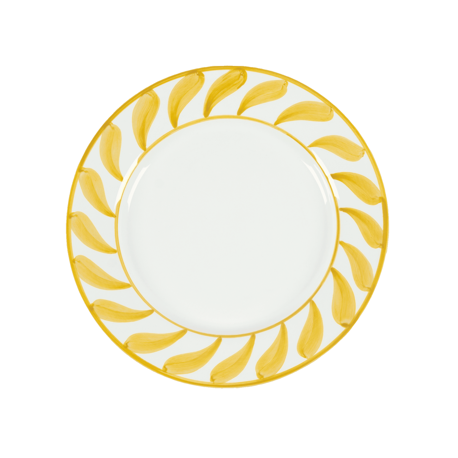 Swirl dinner plate - Yellow 28 cm