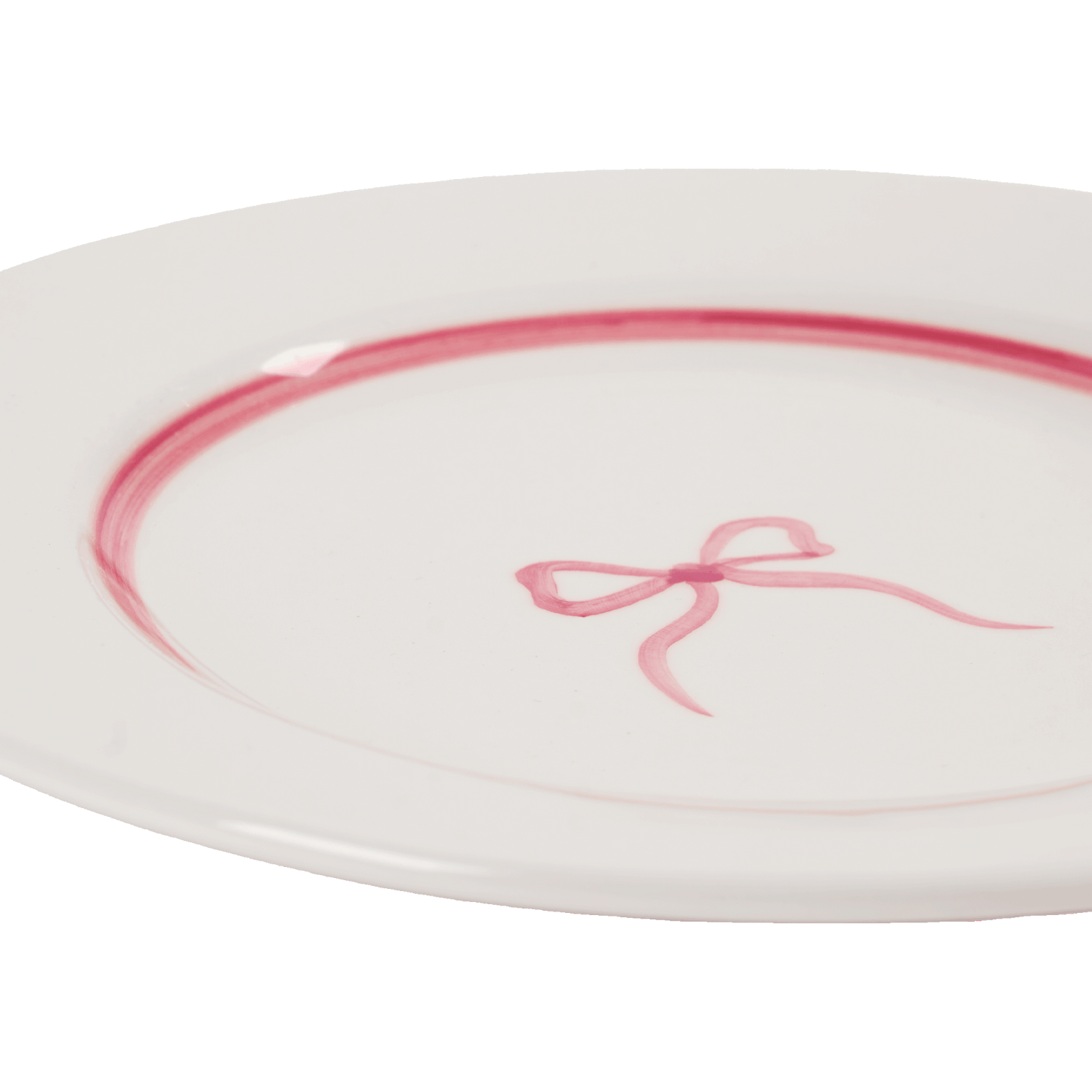 Bow salad plate - Pink 22 cm