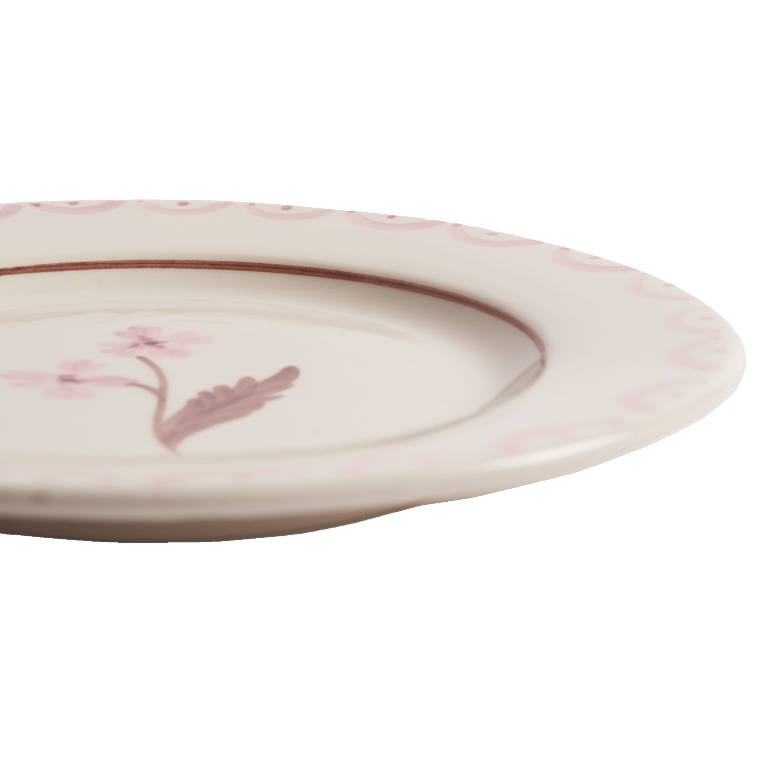 Cottage flower dinner plate - Light pink 22 cm
