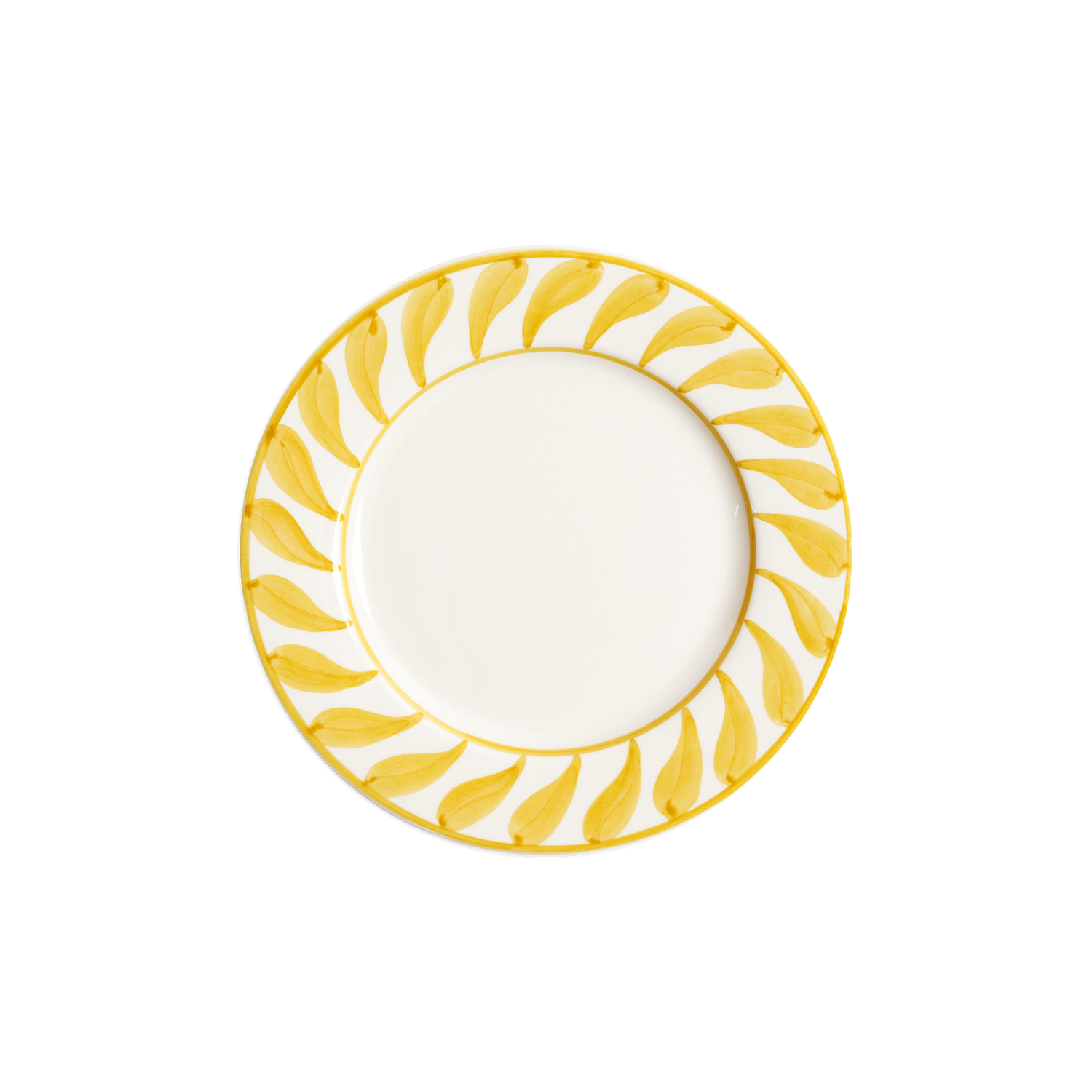 Swirl salad plate - Yellow 22 cm