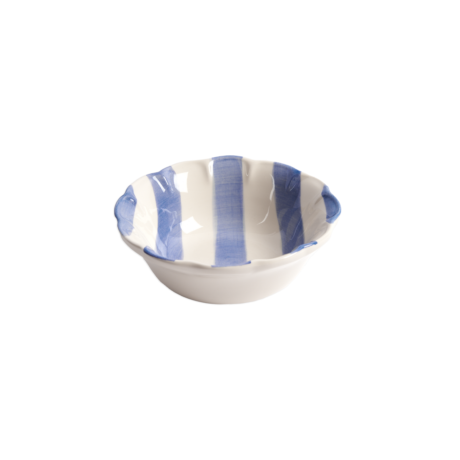 Stripe small bowl - Blue 15 cm