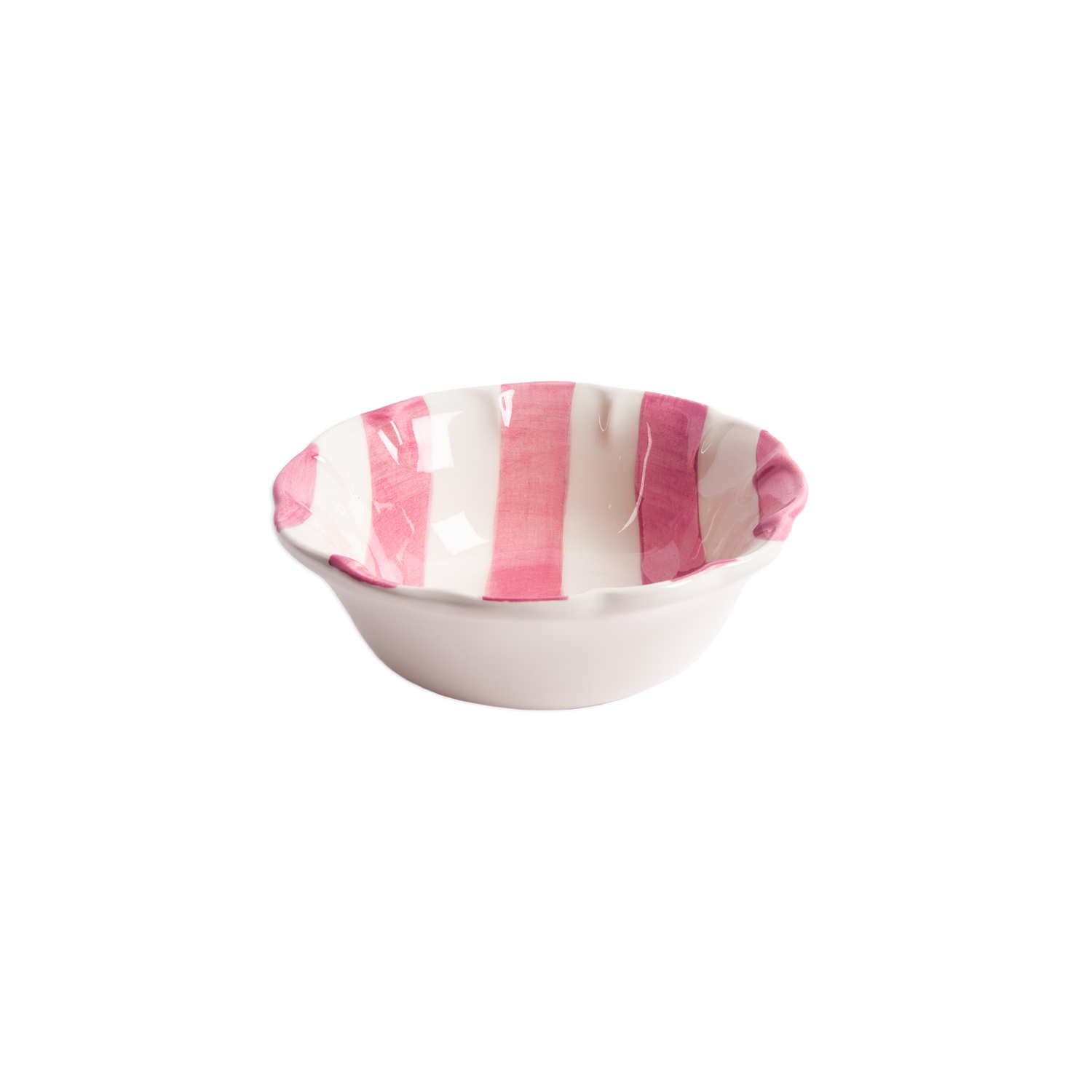 Stripe small bowl - Dark pink 15 cm