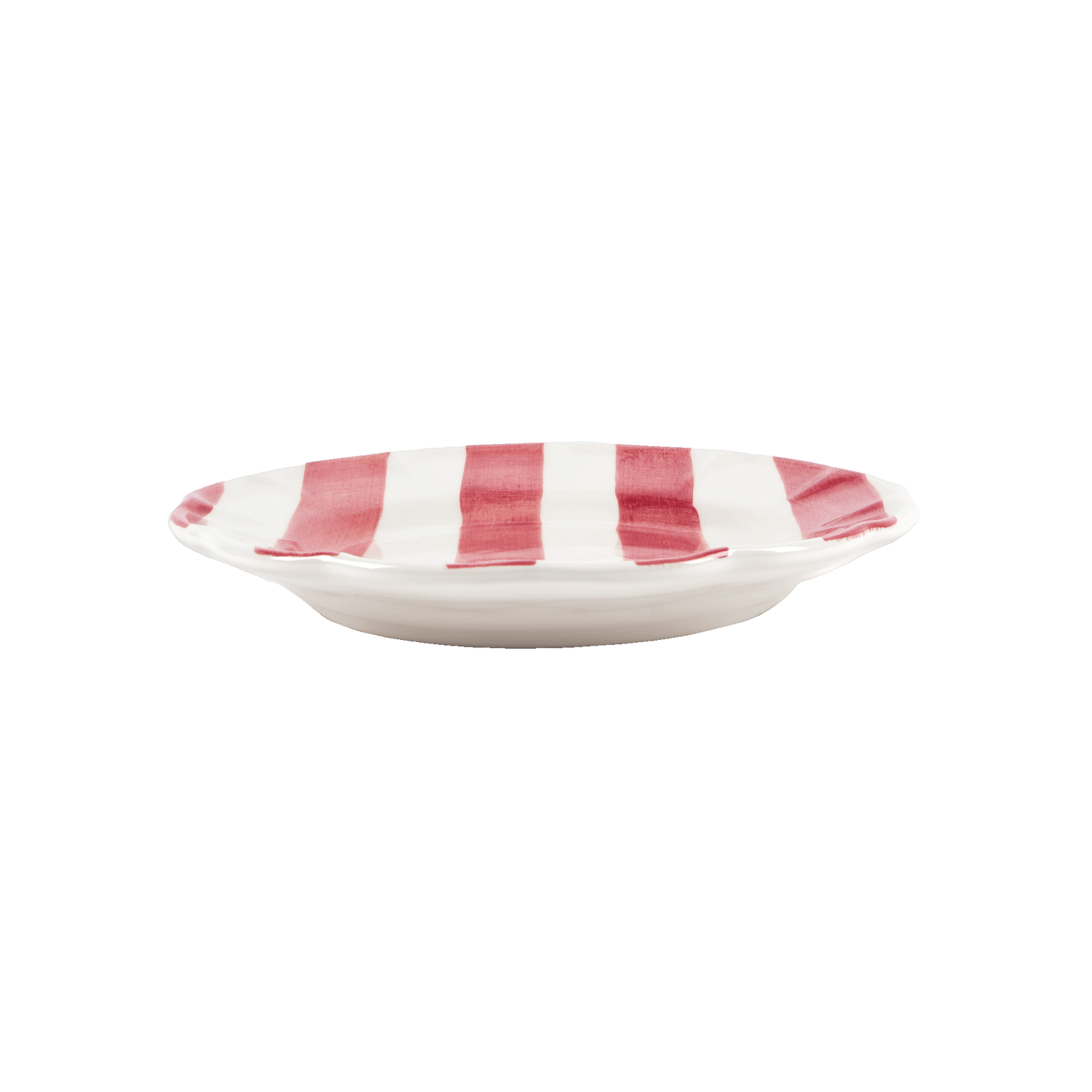 Stripe tallrik - Röd 28 cm