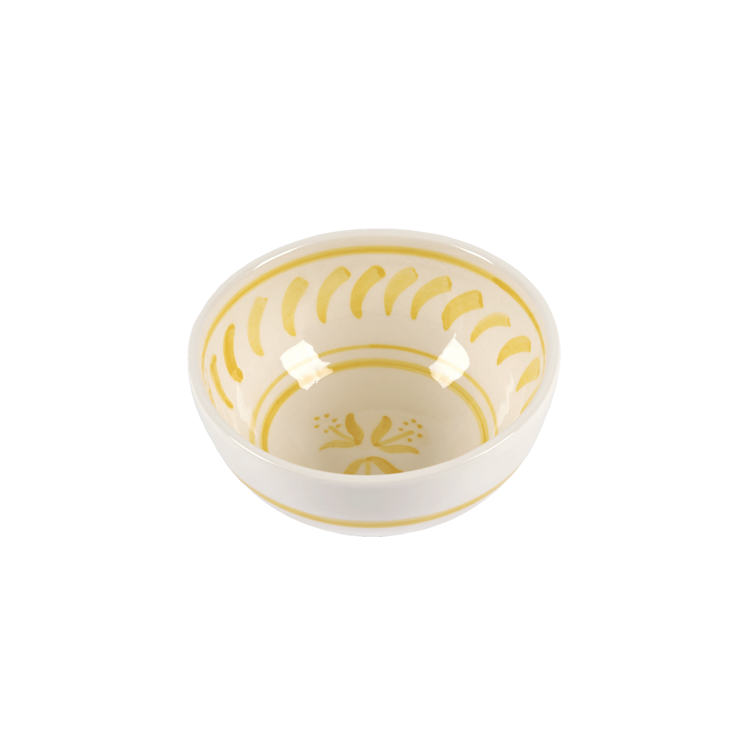 Cottage flower small bowl - Yellow 17 cm