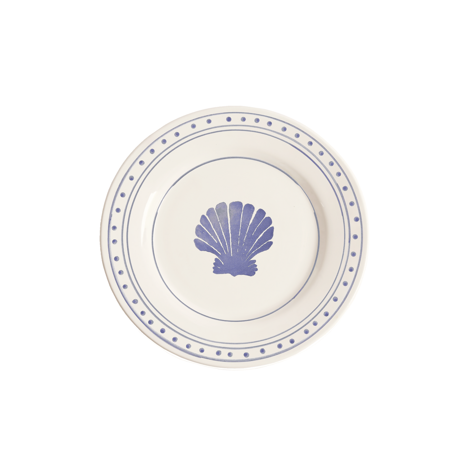 Shell salad plate - Dark blue 22 cm