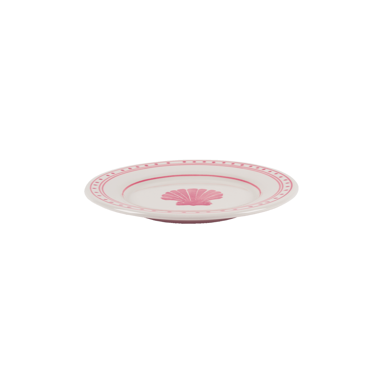 Shell salad plate - Dark pink 22 cm