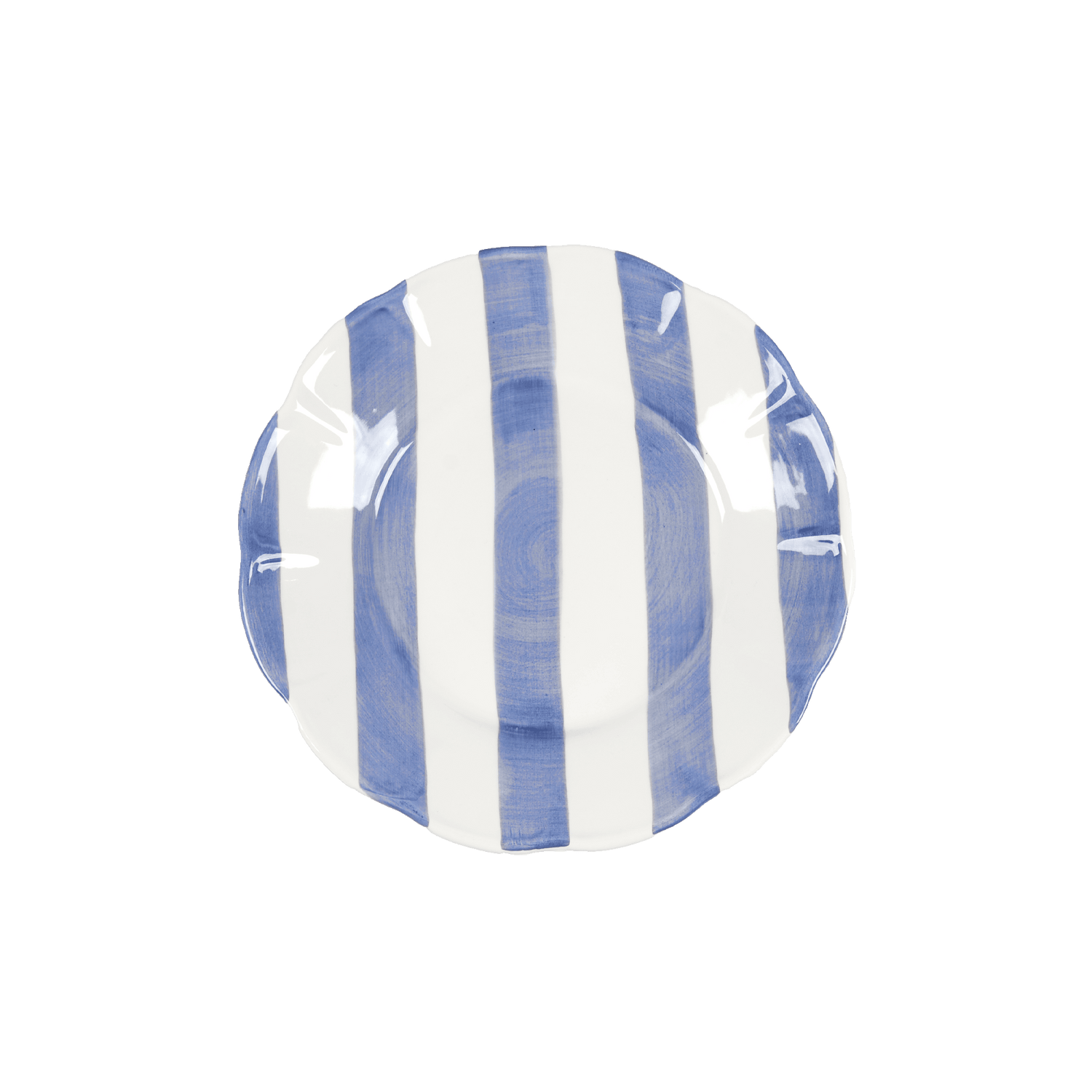 Stripe salad plate - Dark blue 21 cm