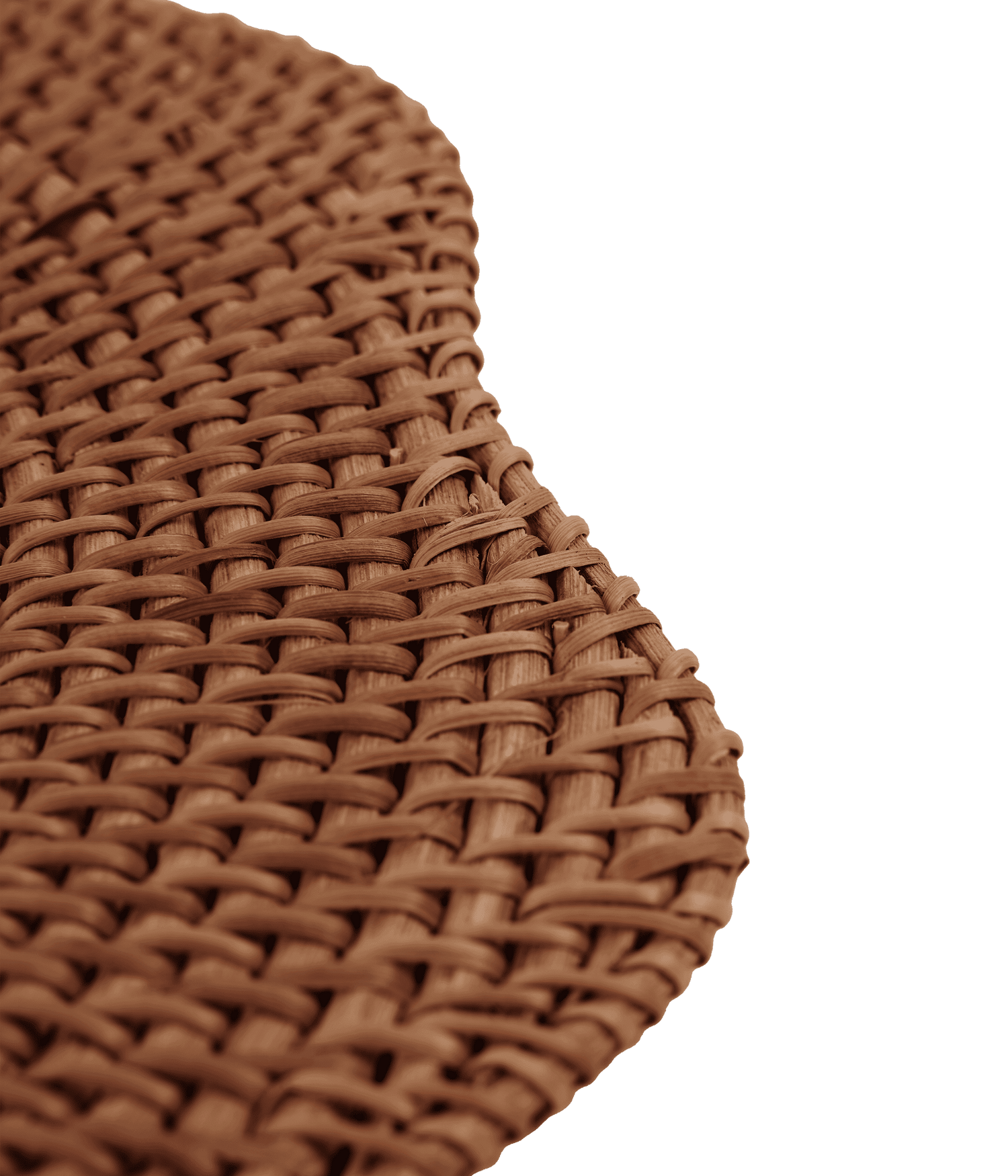 Scallop Rattan Placemat Dark brown - 36 cm