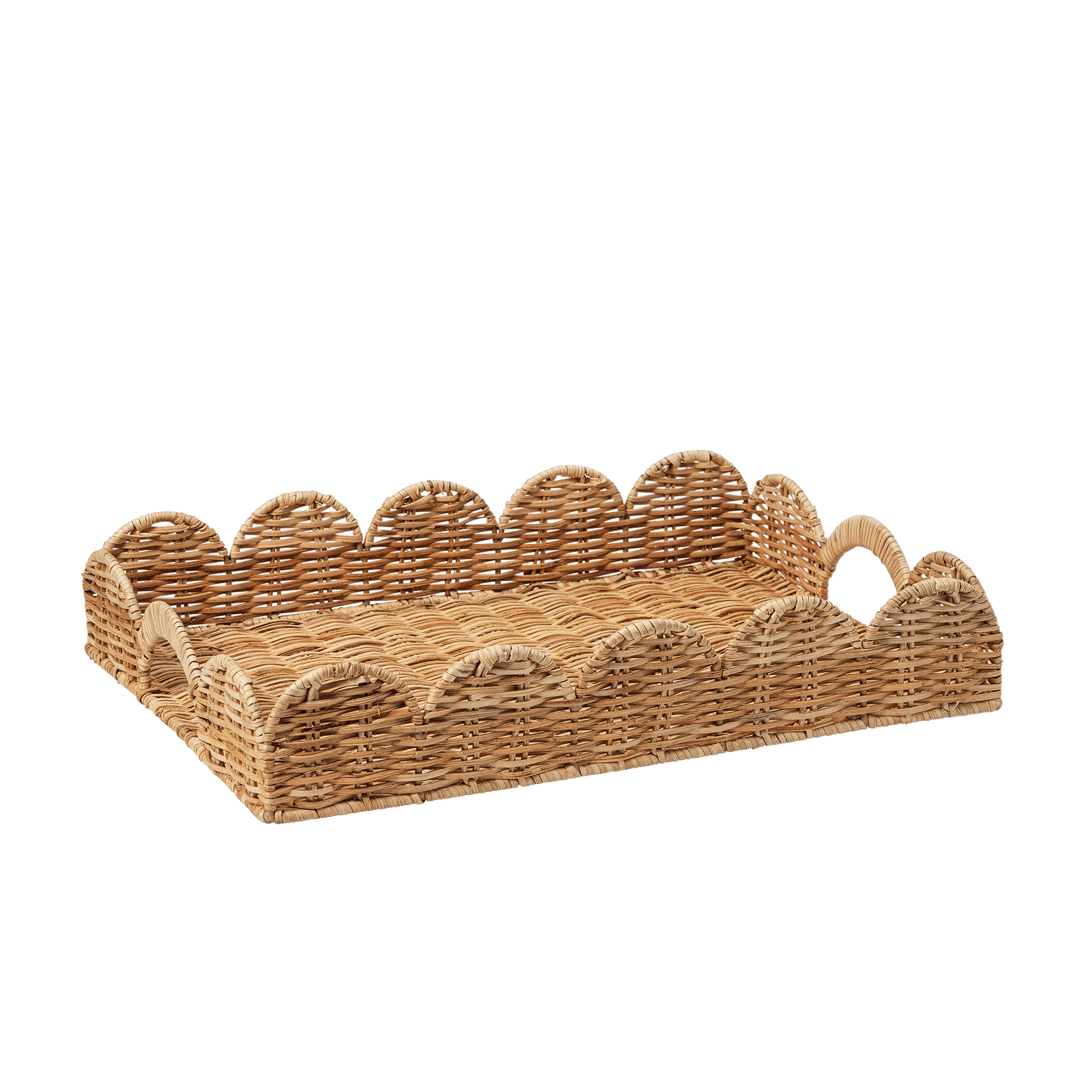 Classic Scallop Tray - Natural 30x40 cm