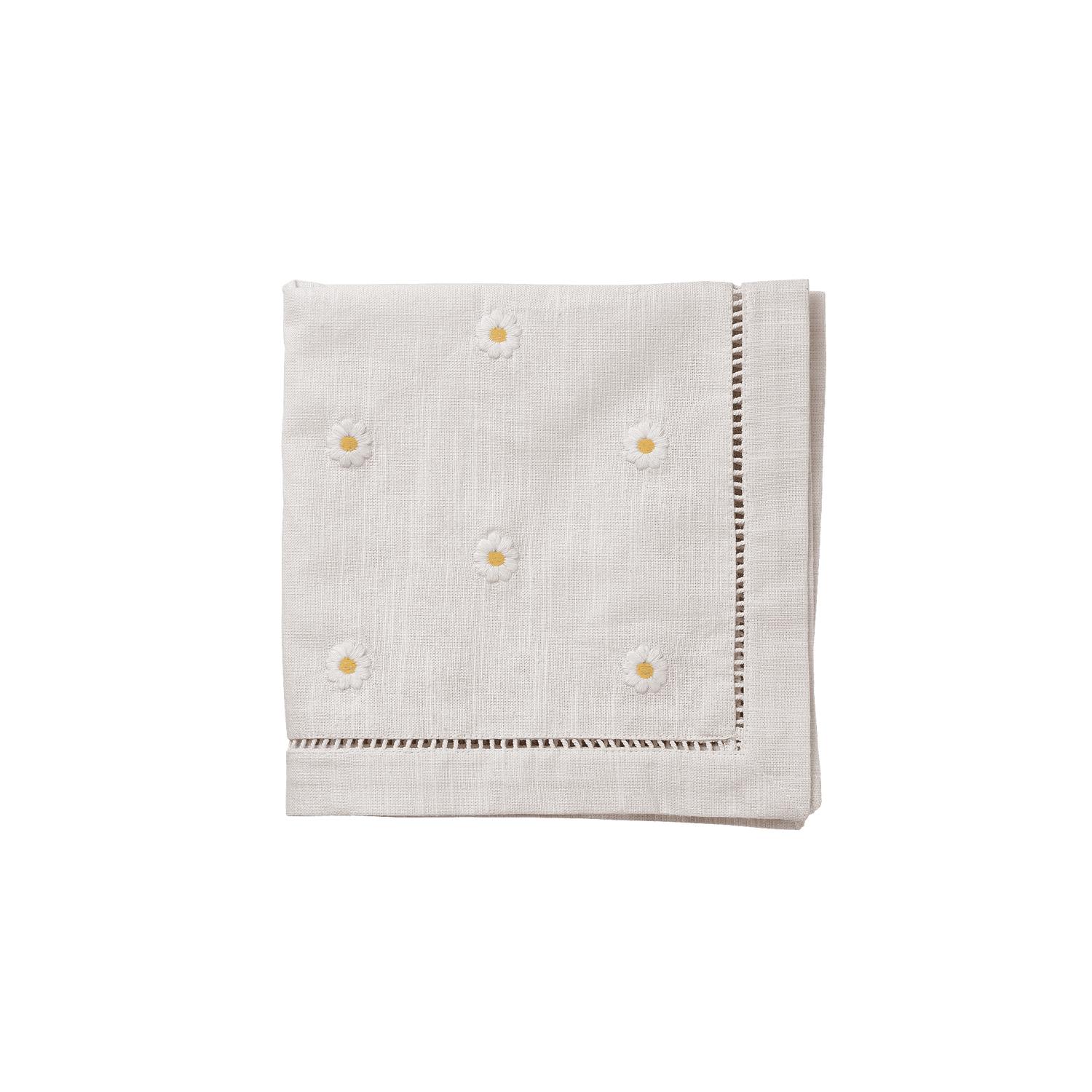 Daisy Napkin - White 45x45 cm