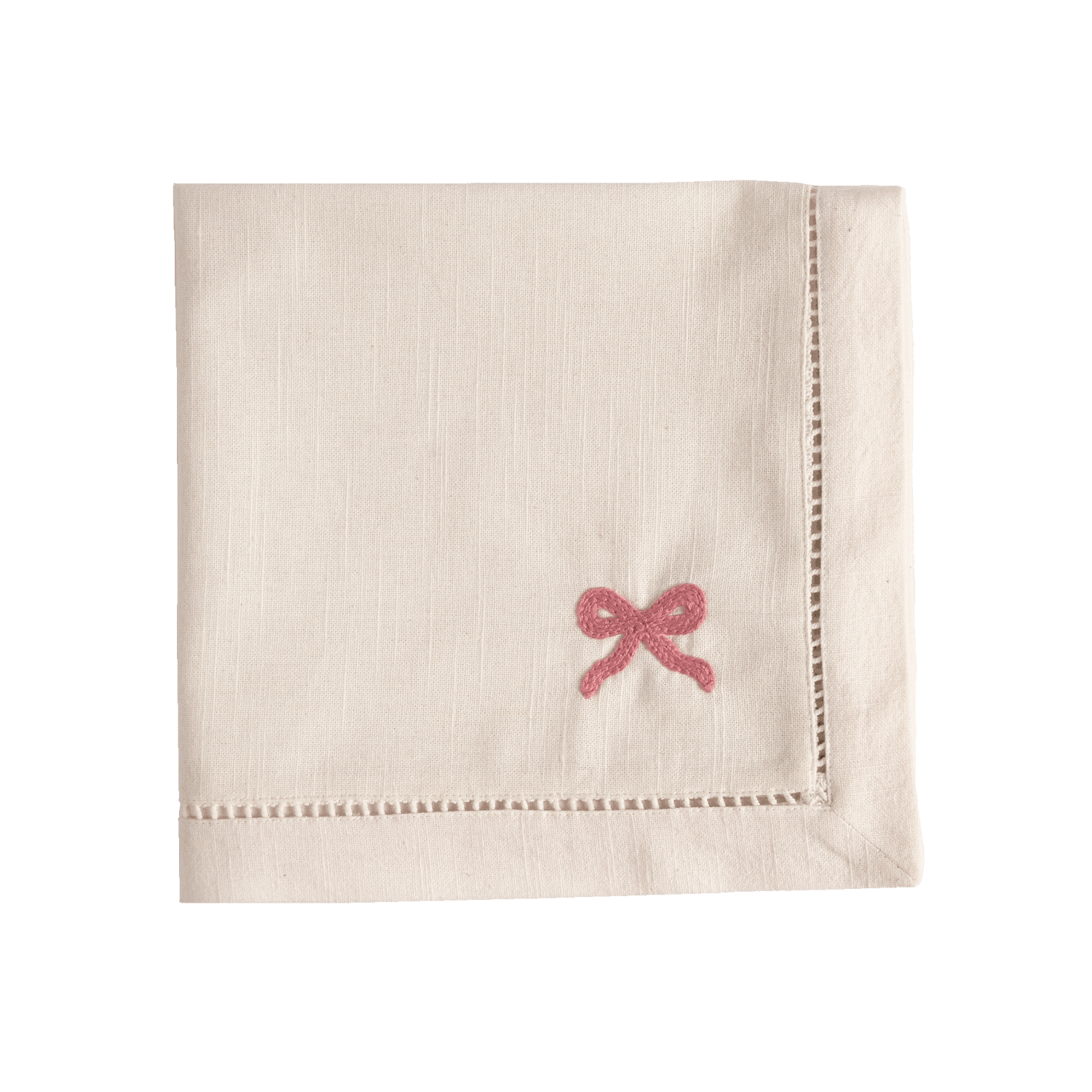 Bow napkin - Pink 45x45 cm