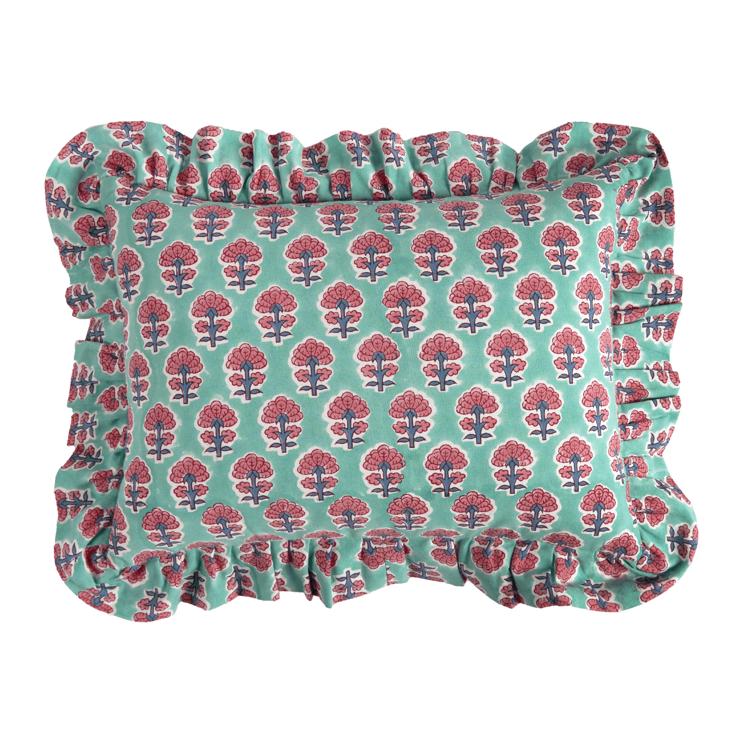 Primrose cushion cover - Turquoise 30x40 cm