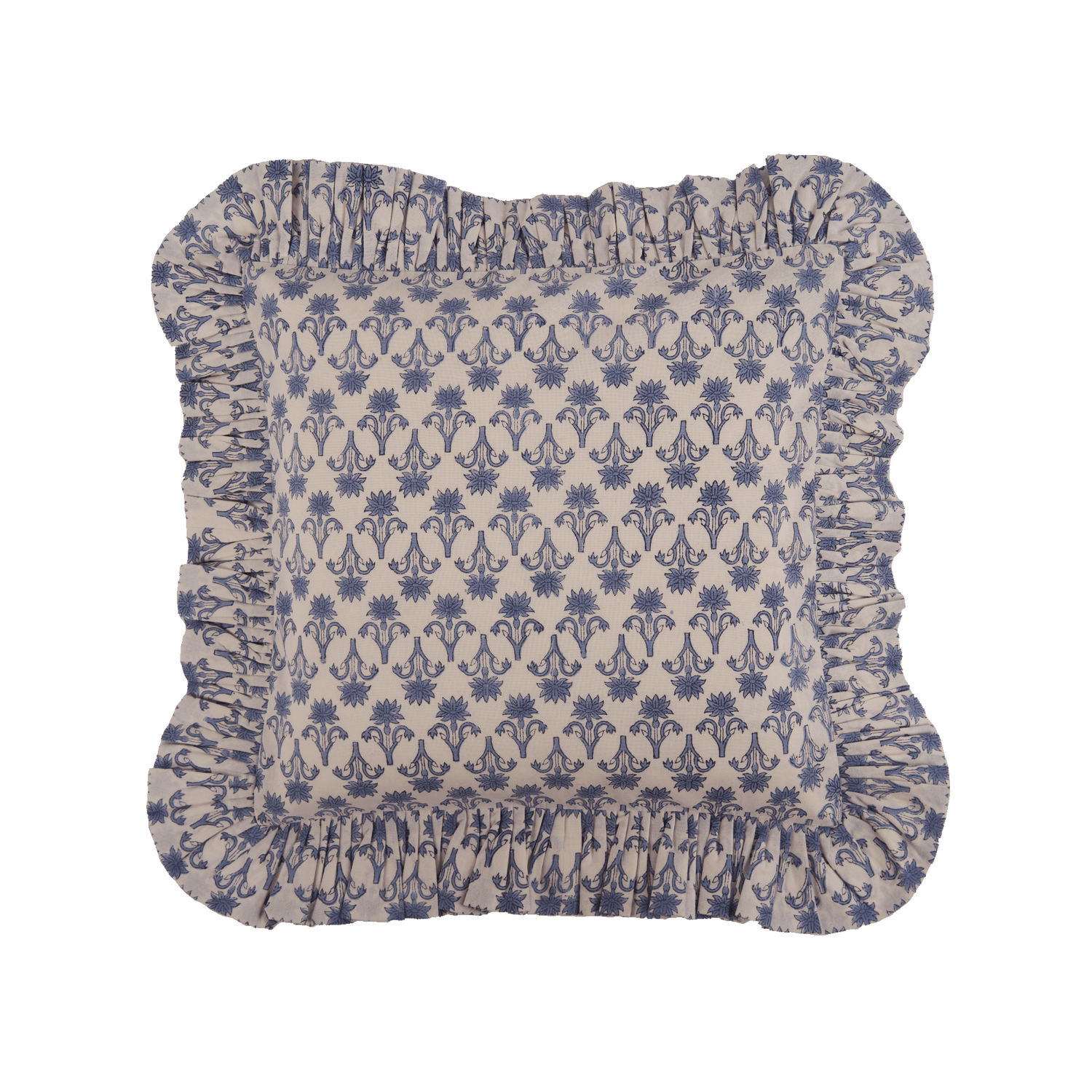 Lily cushion cover - Blue 40x40 cm