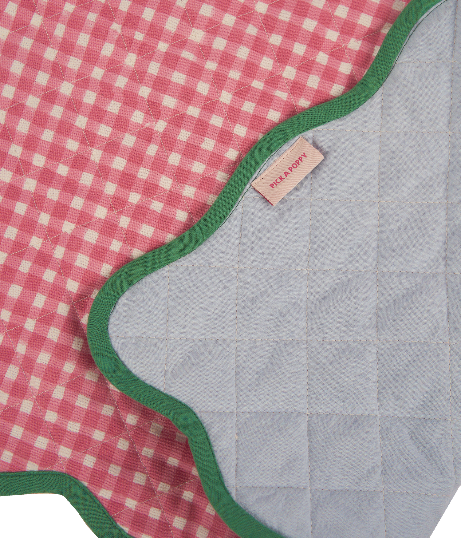 Scallop quilted placemat - Dark pink 34x48 cm